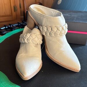 Dolce Vita Cream Braided Mules